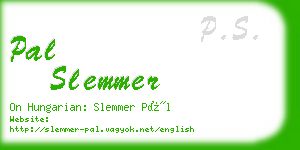 pal slemmer business card